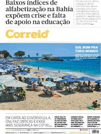 Capa do jornal Correio 14/11/2025