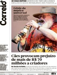 Capa do jornal Correio 15/09/2025