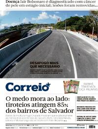 Capa do jornal Correio 18/09/2025