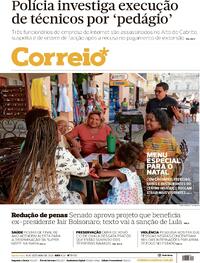 Capa do jornal Correio 18/12/2025