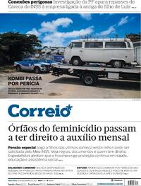 Capa do jornal Correio 19/12/2025