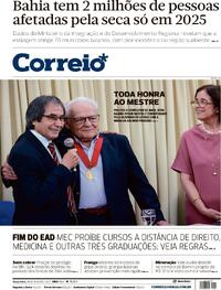 Capa do jornal Correio 20/05/2025