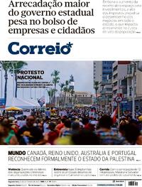 Capa do jornal Correio 22/09/2025