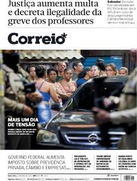 Capa do jornal Correio 23/05/2025
