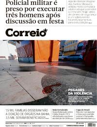 Capa do jornal Correio 30/04/2025