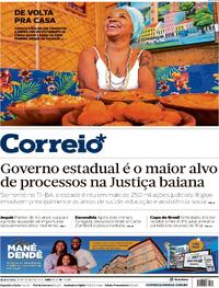 Capa do jornal Correio 30/07/2025