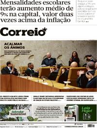 Capa do jornal Correio 30/09/2025