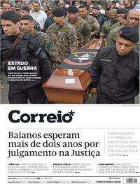 Capa do jornal Correio 31/10/2025