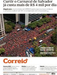 Capa do jornal Correio 02/02/2026