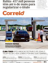 Capa do jornal Correio 08/04/2026