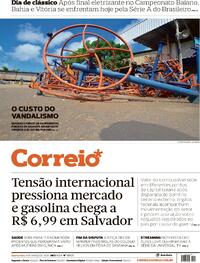 Capa do jornal Correio 11/03/2026