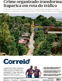 Capa do jornal Correio 12/01/2026