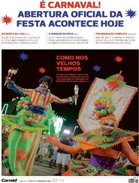Capa do jornal Correio 12/02/2026