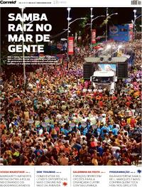 Capa do jornal Correio 13/02/2026