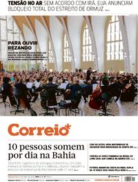 Capa do jornal Correio 13/04/2026