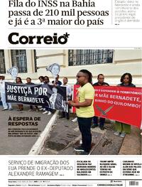 Capa do jornal Correio 14/04/2026