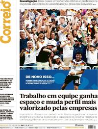 Capa do jornal Correio 15/06/2026