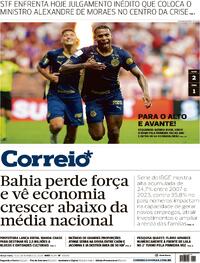 Capa do jornal Correio 15/09/2026