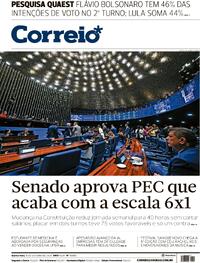 Capa Jornal Correio