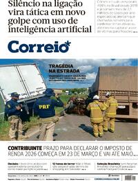 Capa do jornal Correio 17/03/2026