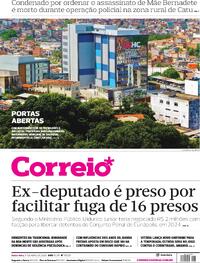 Capa do jornal Correio 17/04/2026