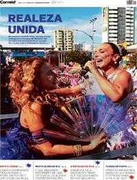 Capa do jornal Correio 18/02/2026