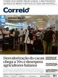 Capa do jornal Correio 20/02/2026