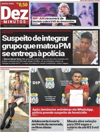 Capa do jornal Dez Minutos 01/06/2017