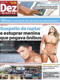 Capa do jornal Dez Minutos 01/08/2017