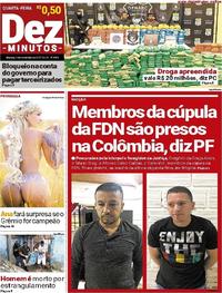 Capa do jornal Dez Minutos 01/11/2017