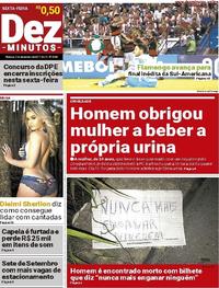 Capa do jornal Dez Minutos 01/12/2017