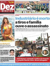 Capa do jornal Dez Minutos 02/06/2017