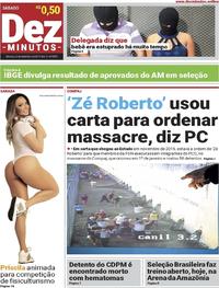 Capa do jornal Dez Minutos 02/09/2017