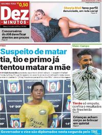 Capa do jornal Dez Minutos 02/10/2017