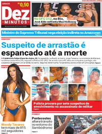 Capa do jornal Dez Minutos 03/06/2017