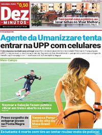 Capa do jornal Dez Minutos 04/09/2017