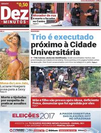 Capa do jornal Dez Minutos 05/08/2017