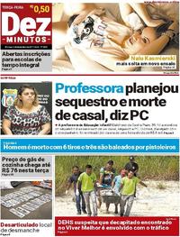 Capa do jornal Dez Minutos 05/12/2017