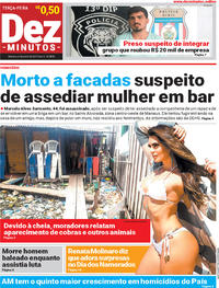 Capa do jornal Dez Minutos 06/06/2017