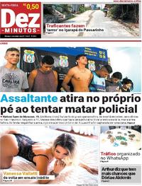 Capa do jornal Dez Minutos 06/10/2017