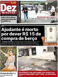 Capa do jornal Dez Minutos 06/11/2017