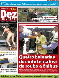 Capa do jornal Dez Minutos 06/12/2017