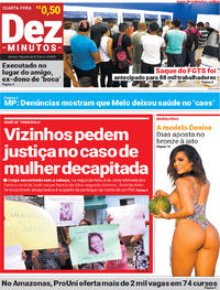 Capa do jornal Dez Minutos 07/06/2017