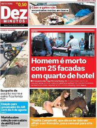 Capa do jornal Dez Minutos 07/07/2017