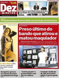 Capa do jornal Dez Minutos 07/11/2017