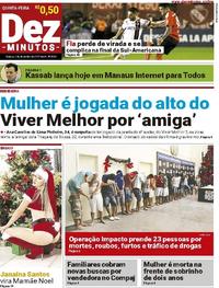 Capa do jornal Dez Minutos 07/12/2017