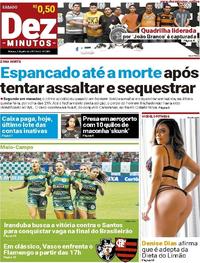 Capa do jornal Dez Minutos 08/07/2017