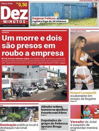 Capa do jornal Dez Minutos 08/08/2017