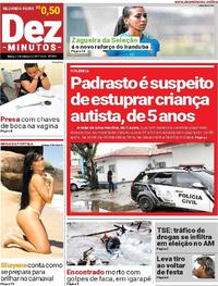 Capa do jornal Dez Minutos 09/10/2017