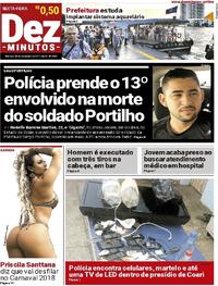 Capa do jornal Dez Minutos 10/11/2017